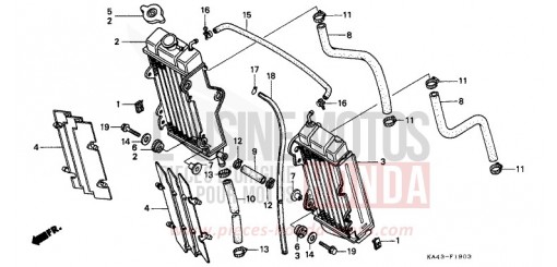 KUEHLER (4) CR250RK de 1989